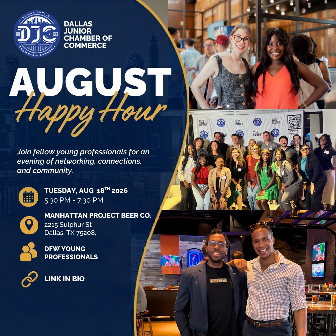 August Happy Hour Flyer